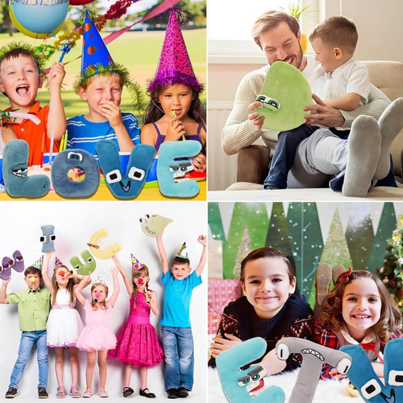 Alphabet Plush Doll  Preschool Stuffed Animals and Toys for Children and Kids Decoration A-Z Toys Educational Plush Animals