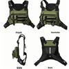 Men's Tactical Chest Pack Outdoor Sports Cycling Vest Multifunctional Front Backpack for Hiking Running
