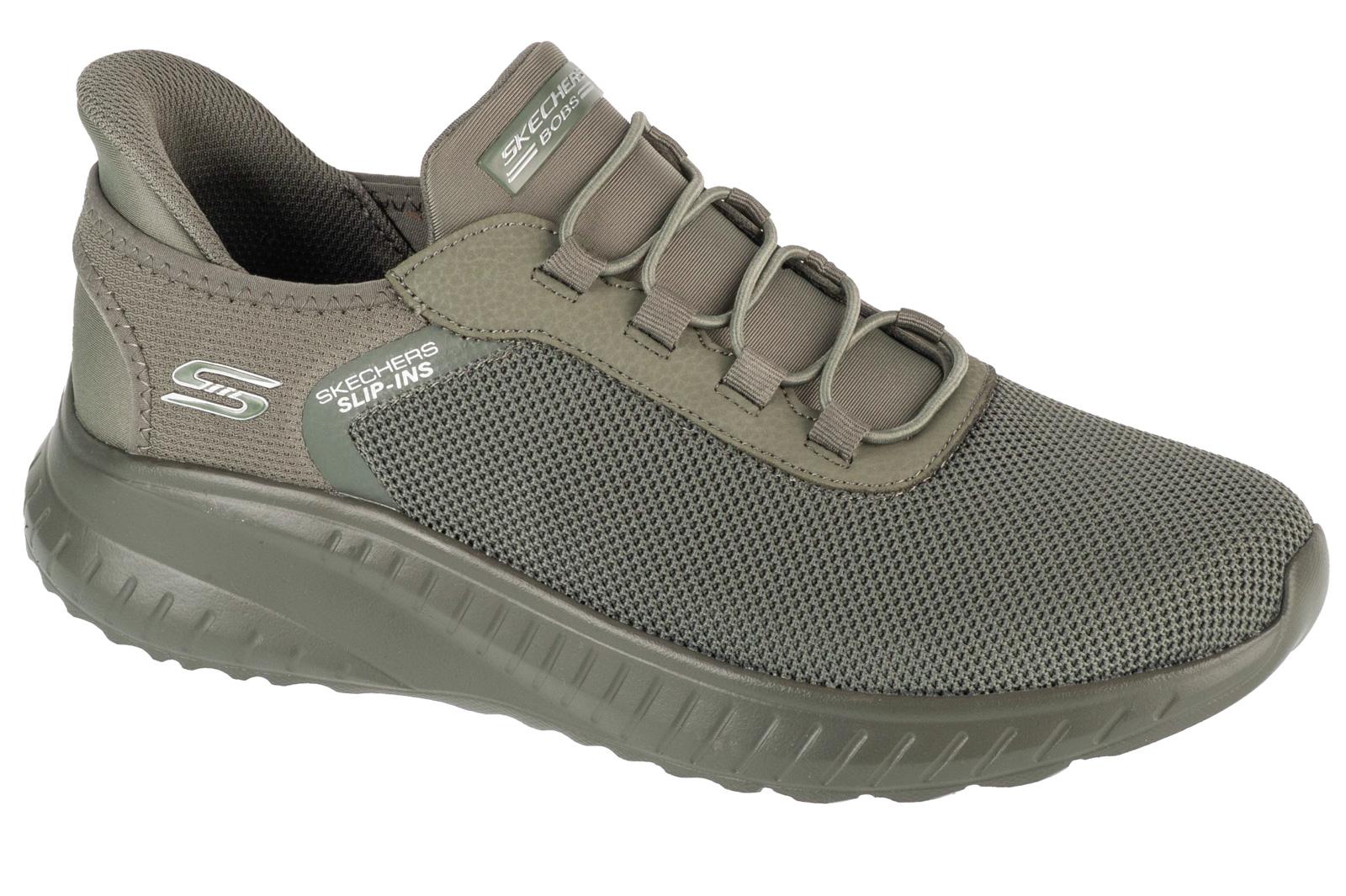 Skechers Slip-Ins: Bobs Squad Chaos - Tough Walk, grüne Herren Sneakers 45 grün