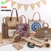 PE Laminated  Burlap Jute Fabric Waterproof Hessian Fabric for Bags