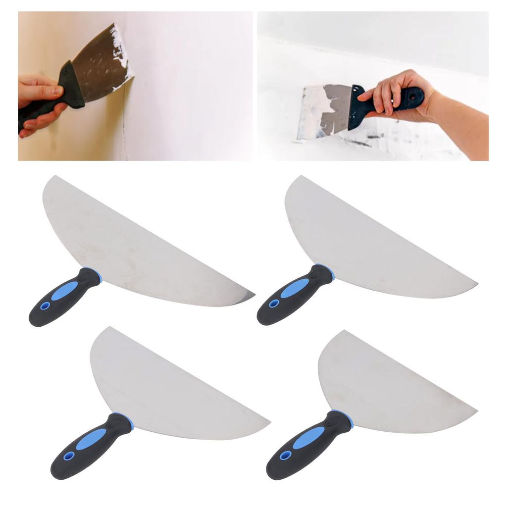 Tool Stainless Steel Putty Scraper Wallpaper Paint Decals Plaster Scraper with Hanging Hole for Drywall Repair