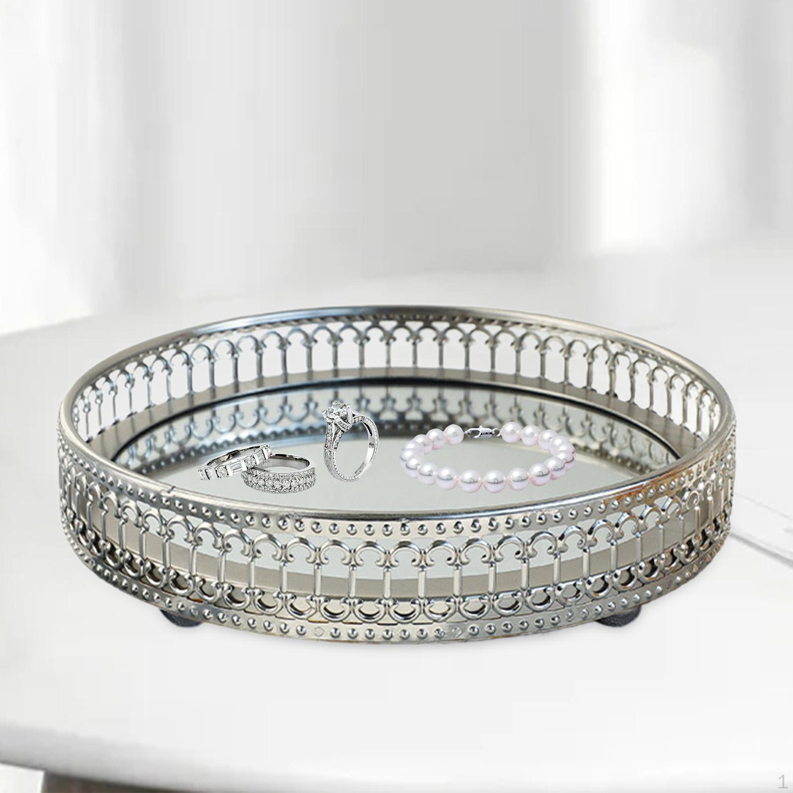 

Шикарный поднос для зеркала Vanity для демонстрации косметики и украшений Round S