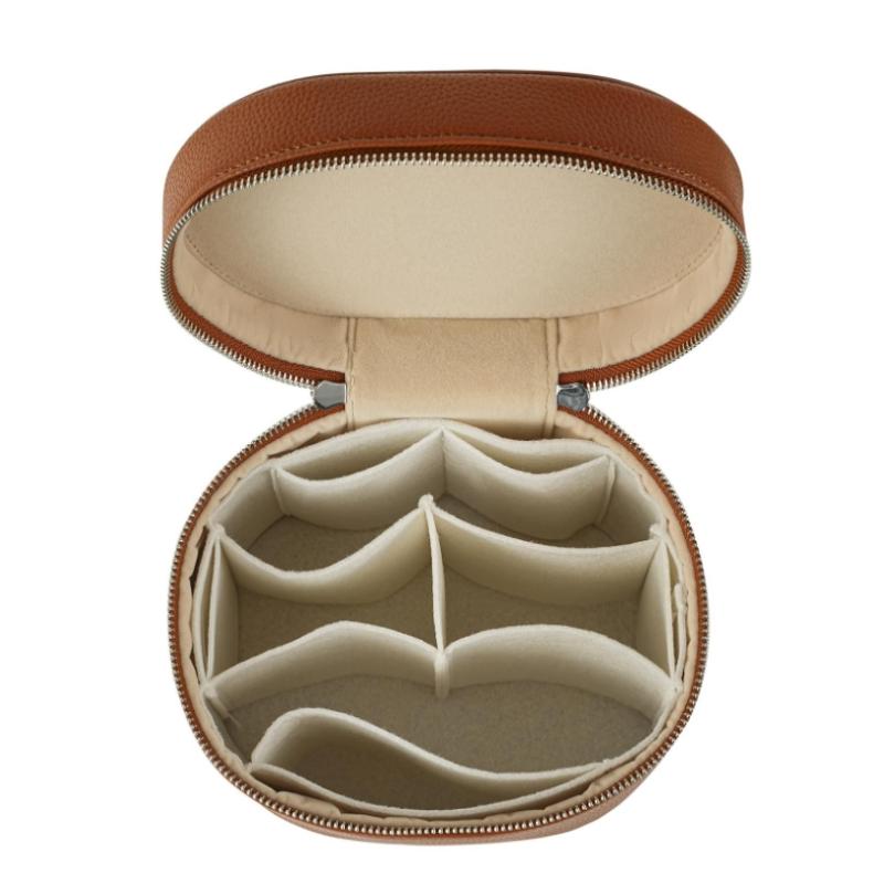 Large-Capacity Pu Leather Cosmetic Box With Internal Storage Box Detachable Hand-Held Cosmetic Bag Zipper Travel Bag