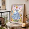 Disney Pearl Painting Cinderella Enchanted Garden Creative Art 5D Pearl Embroidery Cross Stitch Kit Handmade DIY Home and Room Decor Gift