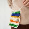Mini Color Block Net Bag