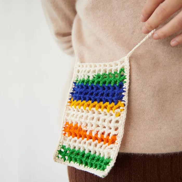 Mini Color Block Net Bag