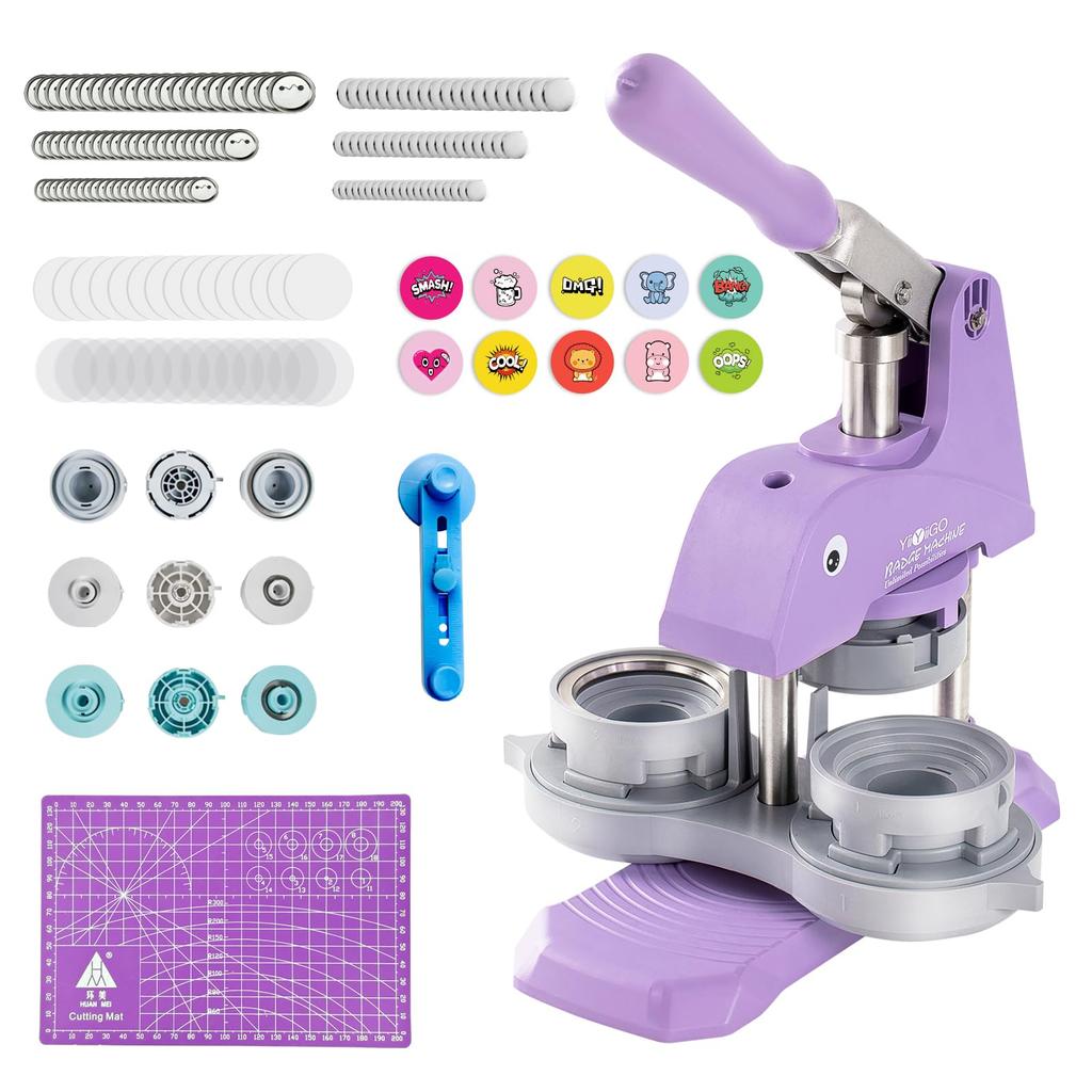 Can Badge Can Badge Innovative Magnetic Adsorption 3 300 Sets of Can Badge Materials Can Badge Purple Machine, Machine, Function, Sizes, 25/32/58mm,