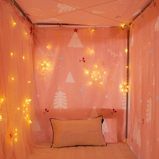 Gauze Curtain Useful Curtains Bed Durable Ecofriendly Irising Privacy Colorful Print Bed Canopy For Home