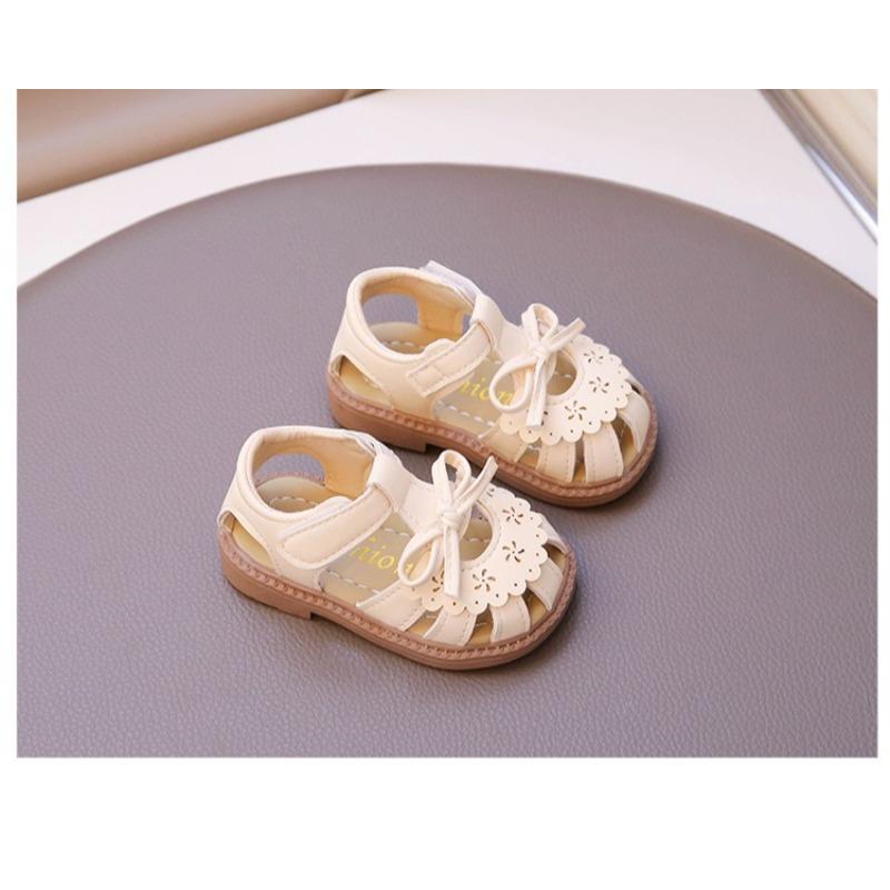 Girls' Princess Hollow-Out First Walkers Anti-Kick Baby Sandals for Toddlers Beach Shoes Girl's Dress Shoes