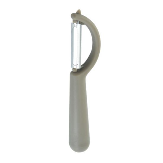 

Non-slip Round Grip Handle Comfortable Fruit Peeler Easy to Clean Matte Surface Multi-functional светло-серый