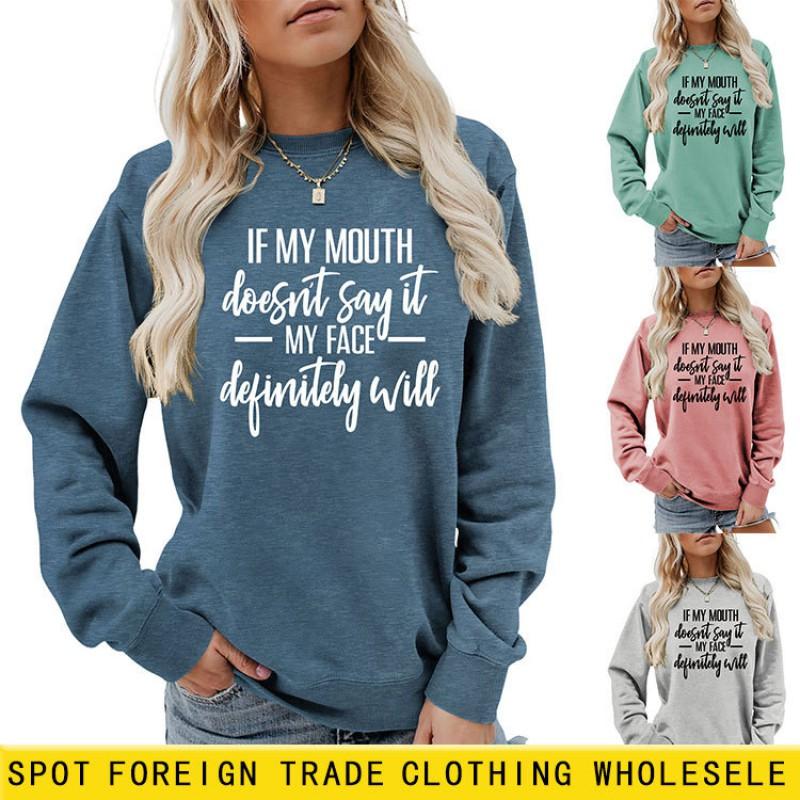 Oversized Womens Hoodie Loose Fit Cotton Blend Streetwear Long Sleeve Sweatshirt With Graphic Print