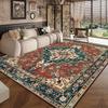 Persian Red Large Carpets for Living Room Ethnic Style Decoration Non-slip Fluffy Soft Rug Home Sofa Area Bedroom Washable Mats