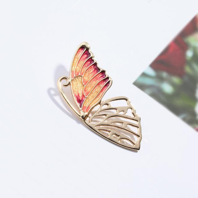 

Ретро брошь женская синяя бабочка корсаж простая модная булавка куртка кардиган аксессуары анти-свет