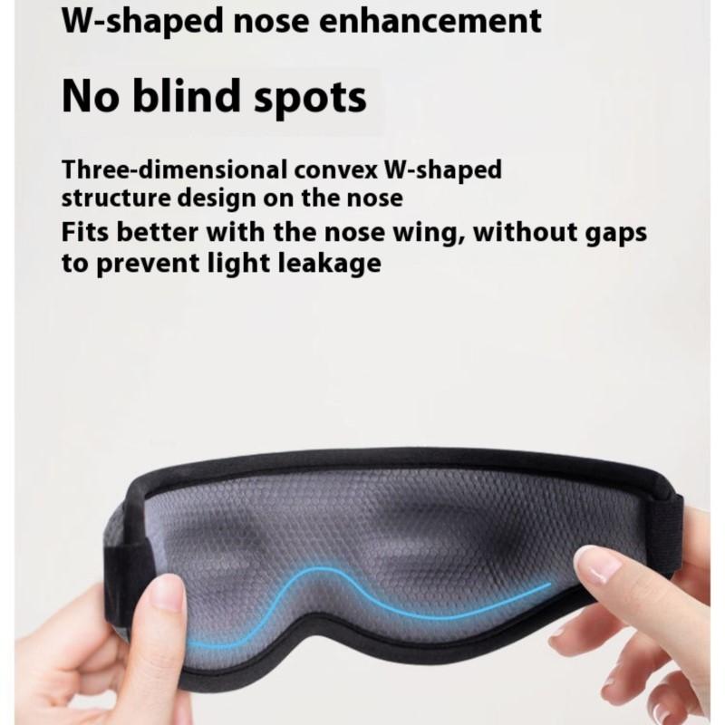 3D Constant Temperature Steam Eye Mask With Graphite Skin Friendly Design Auto Shut Off And Blackout Sleep