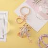 Toad Key Chain Rhinestone Toad Keychain Sparkly Lucky Money Frog Toad Charm with Key Ring Bag Charm for Men Women