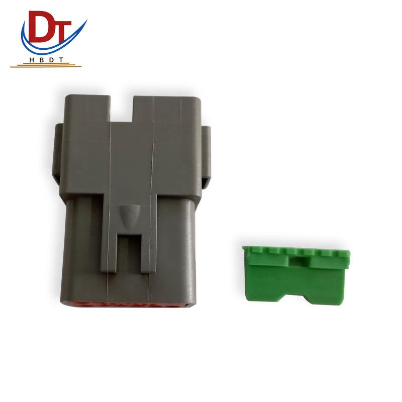12-Pin DT04-12PA-B016 Plastic Automotive Wiring Harness Connector DT04-12PA-B016