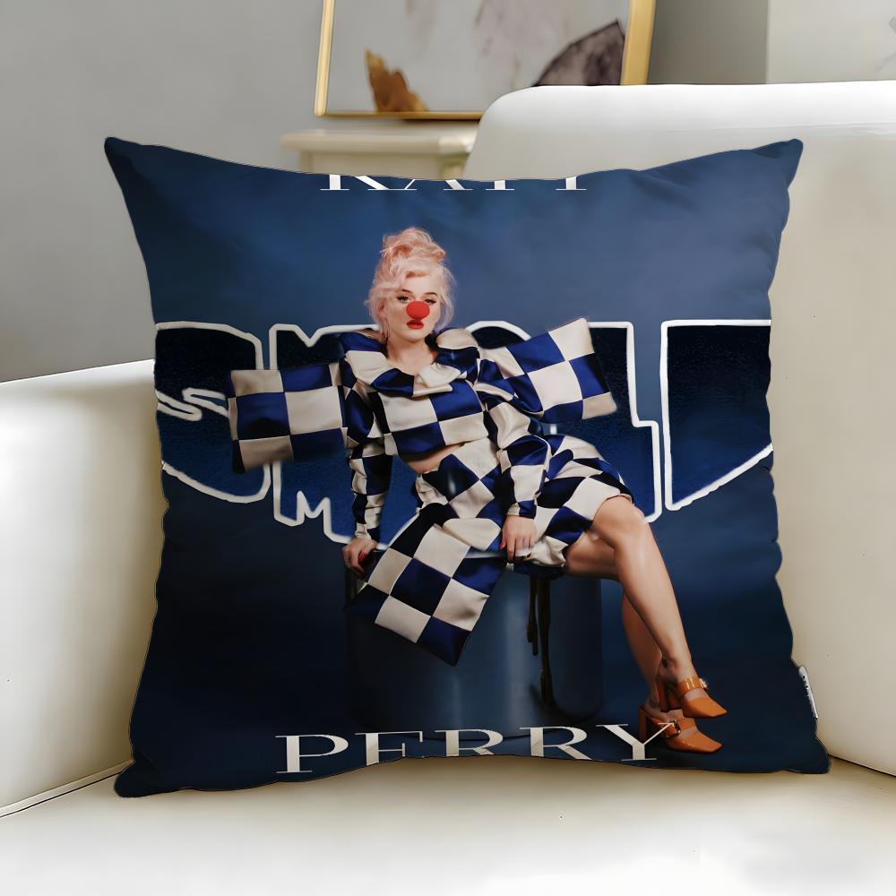 music artist Katy Perry Cushion Cover Soft  EasyWash Pillow Case  Versatile for Couch Bed Travel and Office