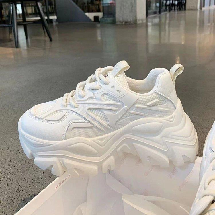 

Fried Street Platform Daddy Shoes Women s Breathable Mesh 2025 Spring New Black Versatile Casual Sneakers ins Tide 35