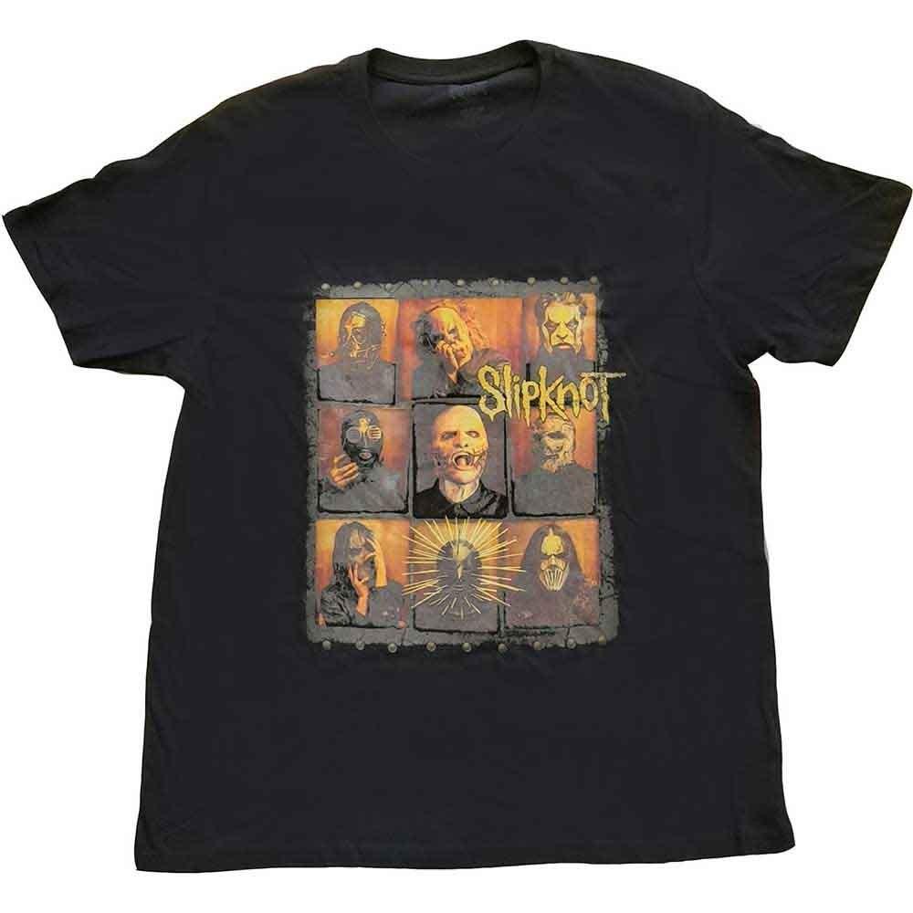 Slipknot Mens T Black Skeptic band logo Official Unisex T-Shirt S