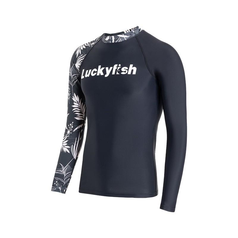 Mens Long Sleeve UV Protection Rash Guard Swimwear Surfing Snorkeling Diving Plus Size Slim Fit