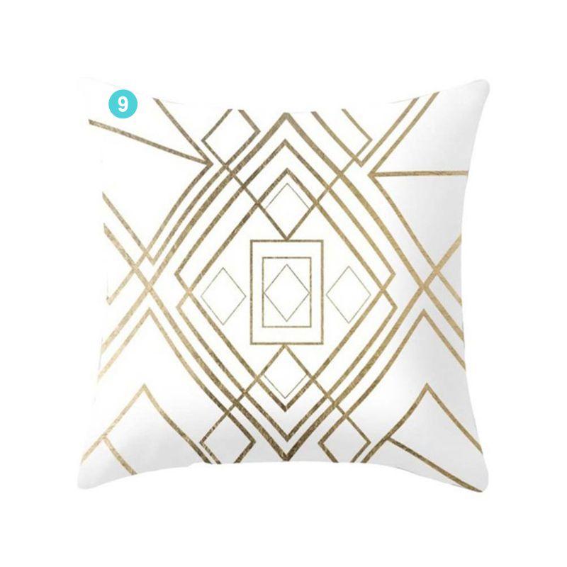 Luxurious Gold Pattern Jeanette Cloth Cushion Cover For Stylish Home Decor