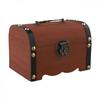 Decorative Storage Coin Box Piggy Bank Wooden Treasure Chest