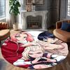 1 Stück NARUTO (4) Runder Teppich mit Aufdruck Stuhl Runder Teppich Geeignet für Schlafzimmer Wohnzimmer Heimdekoration Teppich