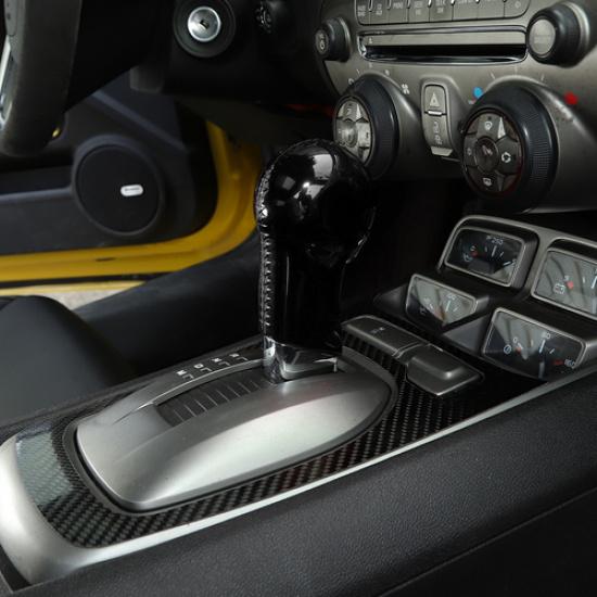 Interior  Central Control Gear Shift Knob Head Cover Trim For Chevrolet Camaro