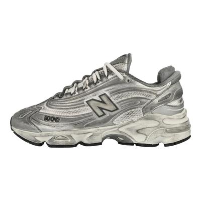 1000 Argento Invecchiato Sneakers Uomo Grigio Argento-Metallizzato Materia Grigia M1000G