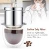 Reusable Design Stainless Steel Coffee Drip Brewer Steel Filter Coffee Drip Filter  Home Brewing