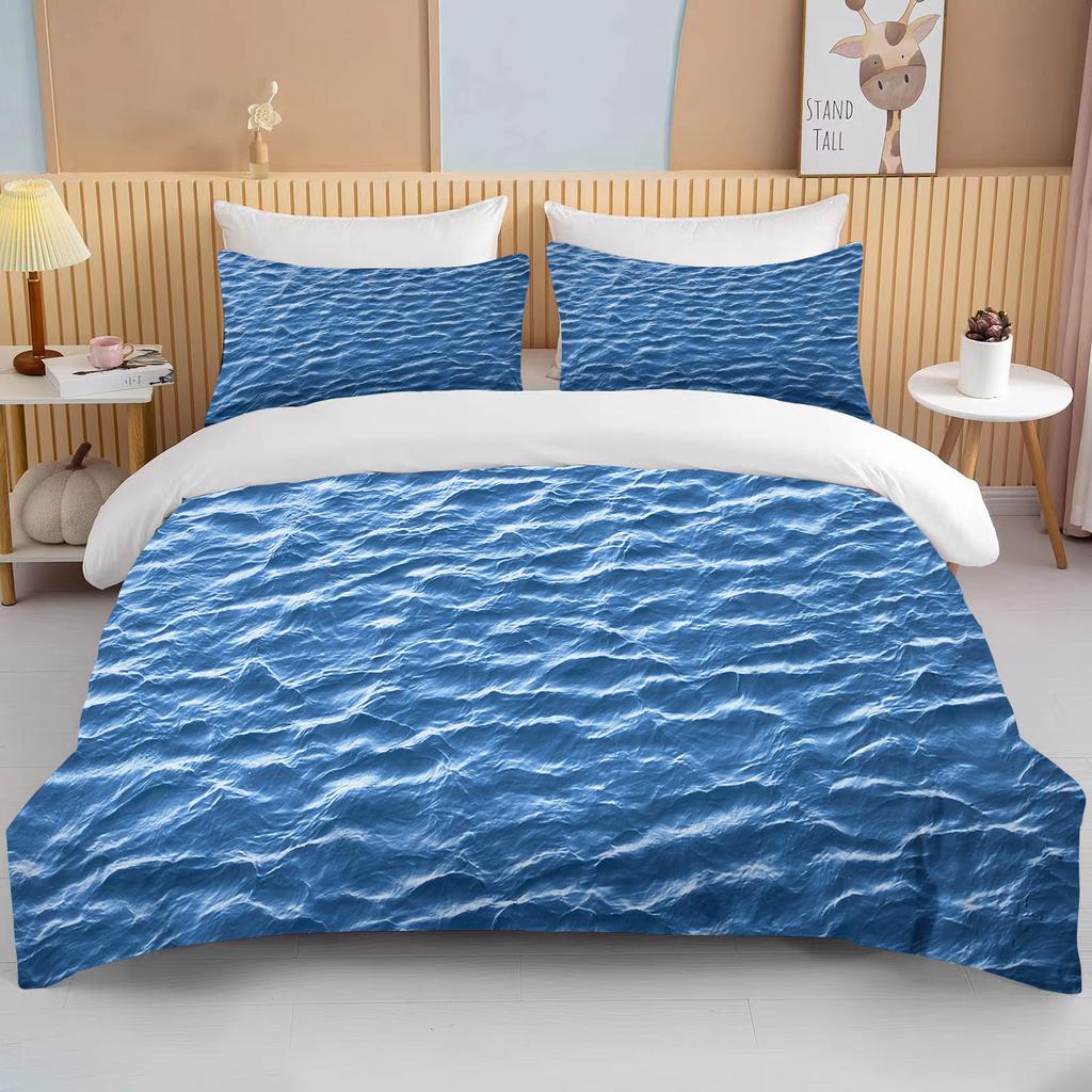 Nature's Water Source Bedding 3 Piece Set  king size double bed bedding set microfiber or polyester duvet cover set