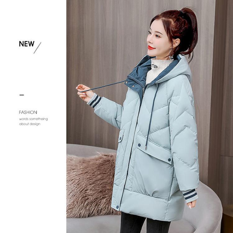 Cappotti e giacche da donna imbottiti in cotone moda Parka invernale con cerniera Feminimo Abbigliamento nero
