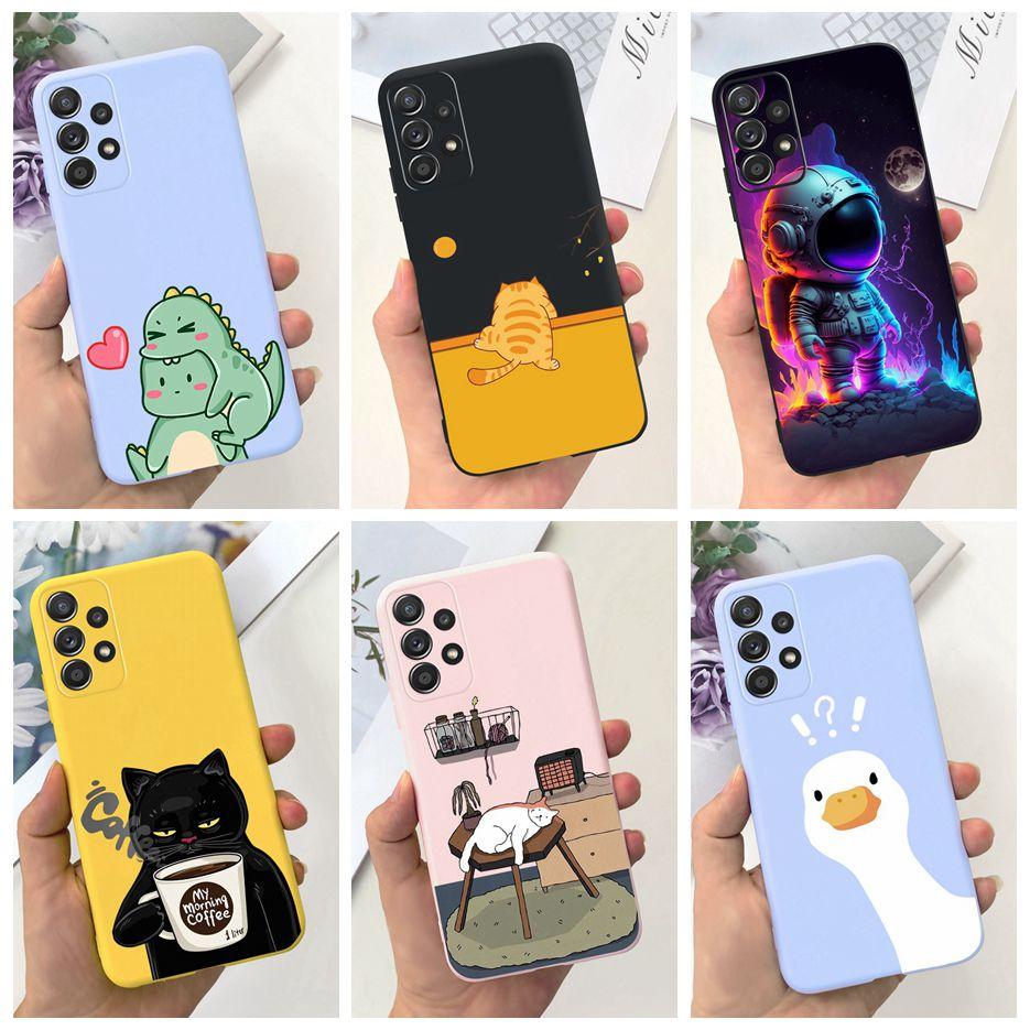 For Samsung Galaxy A32 A52 A72 5G Case Cute Cartoon Cover Shockproof Soft TPU Phone Case For Samsung A52 A 32 72 5G Fundas Coque