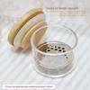 Nail Art Glitter Brush Cleaner with Stainless Steel Grid & Crystal Gel Cup