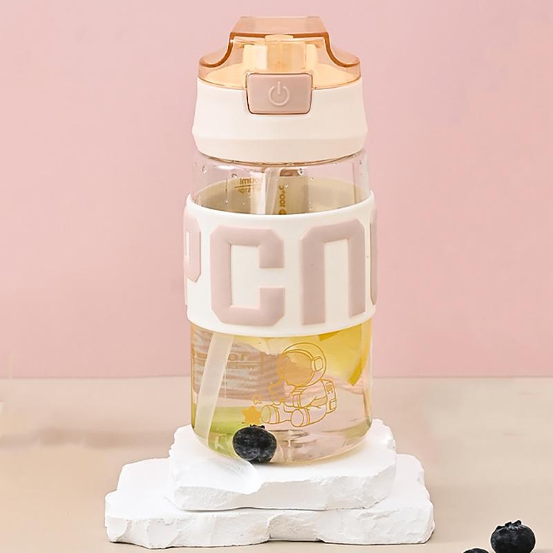 

Портальная пластиковая чашка большой вместимости для девочек, офисная чашка для питья, кофейная чашка для студентов, спортивная чашка для отдыха жёлтый