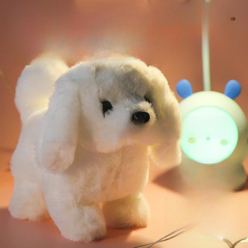 Interactive Plush Puppy: Walking, Barking, Nodding, and Tail-Wagging Toy for Kids