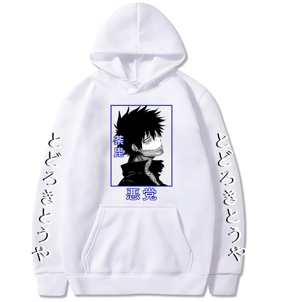 Japanese Anime Hoodie Dabi My Hero Academia Hoodie Harajuku Pullover Street Wear Unisex Autumn/Winter Plushed Brand Sweater