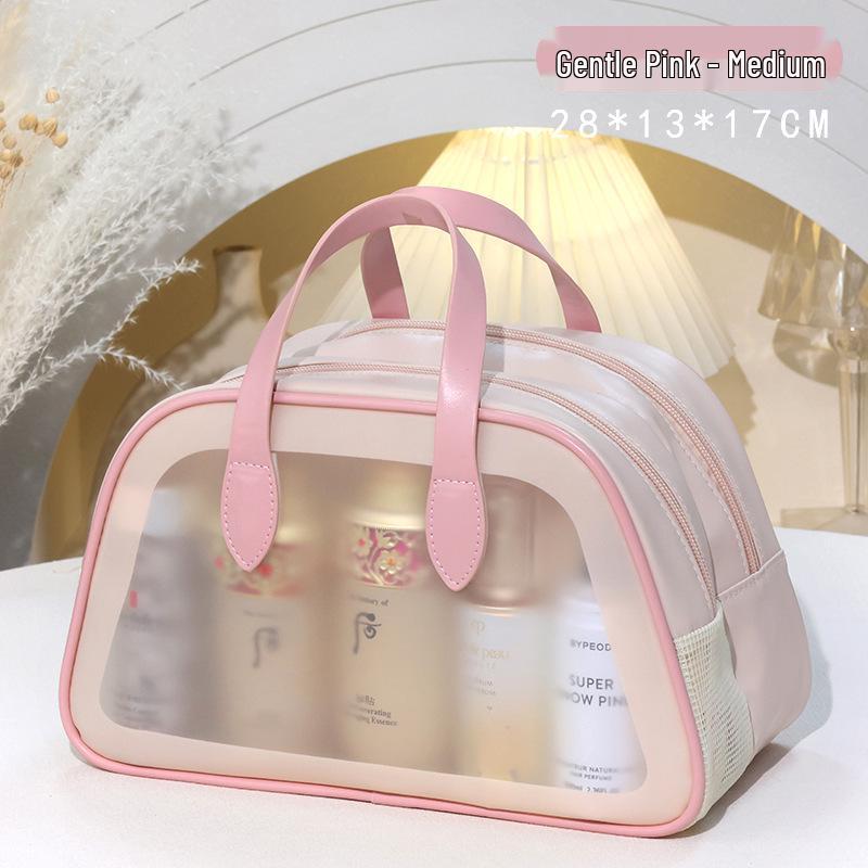 Ladder-Style Waterproof Makeup & Toiletry Bag, Large Capacity, Wet/Dry Separation, Portable for Travel & Swimming.