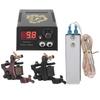 Tetovací strojek sada Tetovací cívkový strojek Tetovací napájecí zdroj Tetovací jehly Kompletní tetovací nástrojEU