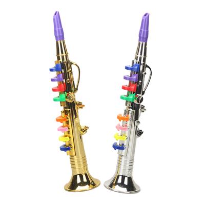 Çocuk Saksafon Trompet Klarnet Çocuk Hediyesi Saksafon Müzik Oyuncakları Müzik Çalma Aracı Simülasyon enstrümanı 8 Renkli Tuşlu