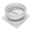  Range Hood Check Valve Unidirectional Odor Proof Plastic Kitchen Bathroom Flue Check Valve Backdraft Damper for Kitchen Bathroom Ventilation Systems 