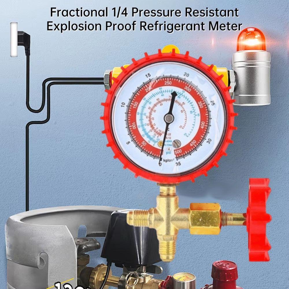 Low Side Single Manifold Refrigerant Pressure Gauge Pressure Gauge Manometer  Professional HVAC