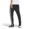 Adidas KTX41 Regular Fit Double Knit Track Women's 3-Stripes Pants, Black/White (JG3799)