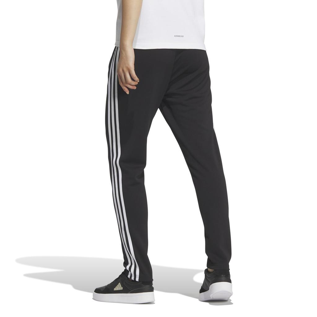 Adidas KTX41 Regular Fit Double Knit Track Women's 3-Stripes Pants, Black/White (JG3799)