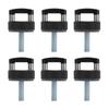 6PCS Hard Top Quick Removal Fastener Thumb Screw with D Rings Billet Aluminum for  JK JLU JT