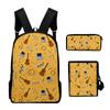 Classic Novelty Peculiar Dreamteam 3D Print 3pcs/Set Pupil School Bags Laptop Daypack Backpack Inclined Shoulder Bag Pencil Case