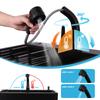 Free Standing Single Bowl Kitchen Sink with Cold and Hot Water Faucet Hoses and Drain Kit Commercial Sink for Restaurant Garage