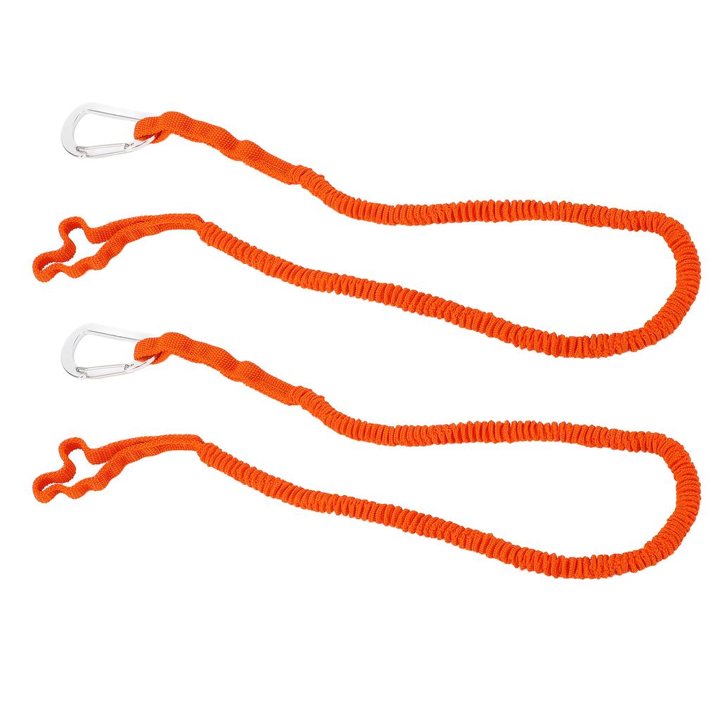 2pcs Kayak Paddle Leash Stretchable Strap Lanyard Rope for Kayaking Boating Canoeing Fishing Pole Rod 3‑6 Feet