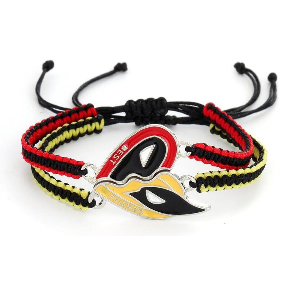 

1 Pair Deadpool and Wolvers Bracelets Handband Set for Best Friends For Couple
