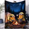 Fan Favorite Minions Cute Cartoon Blanket Super Soft Lightweight Small Cover Blanket For Travel Camping Bedding Sofa Picnic Gift